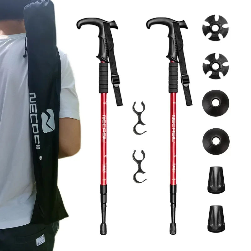 Adjustable 3-Section Nordic Trekking Poles