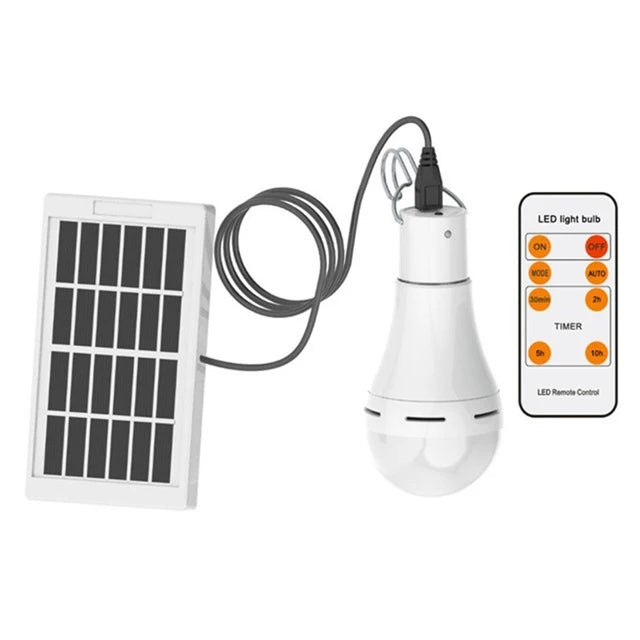 Solar Powered LED Bulb Light