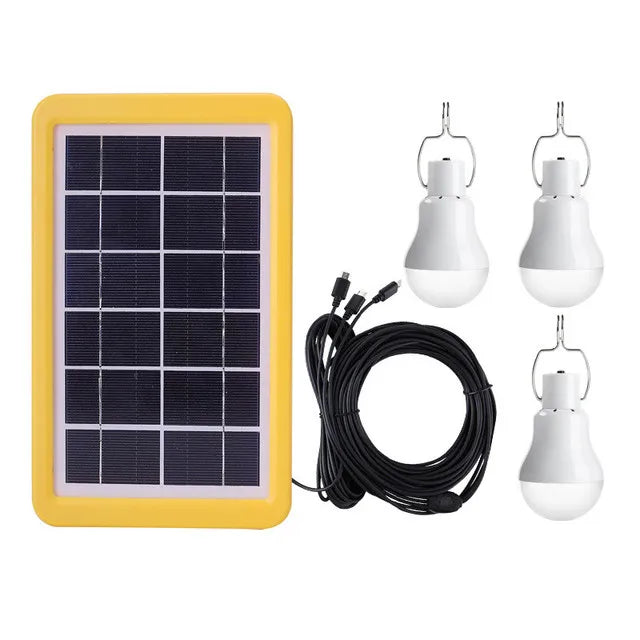 Solar Powered LED Bulb Light